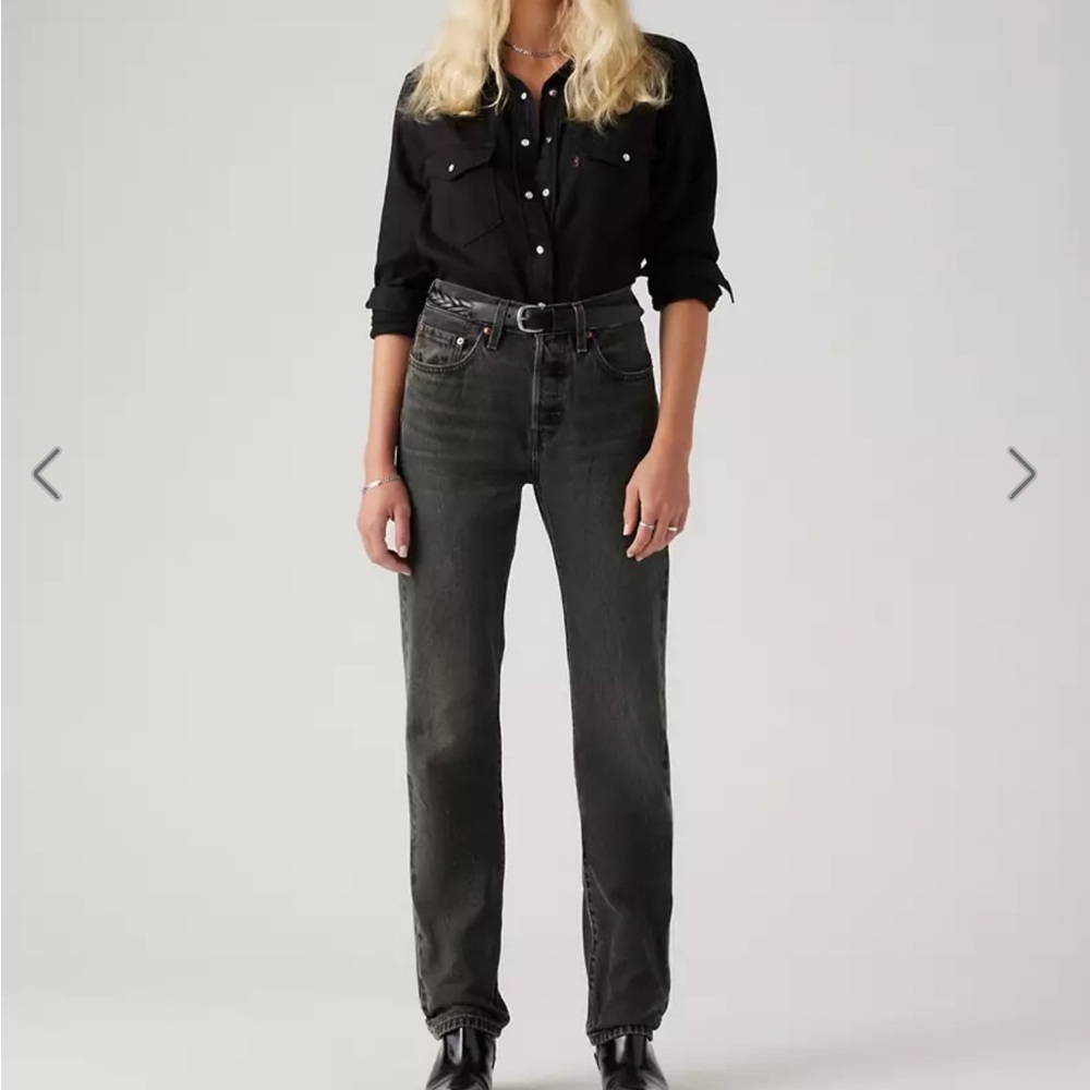 Levi’s 501 Original Fit straight leg black jean